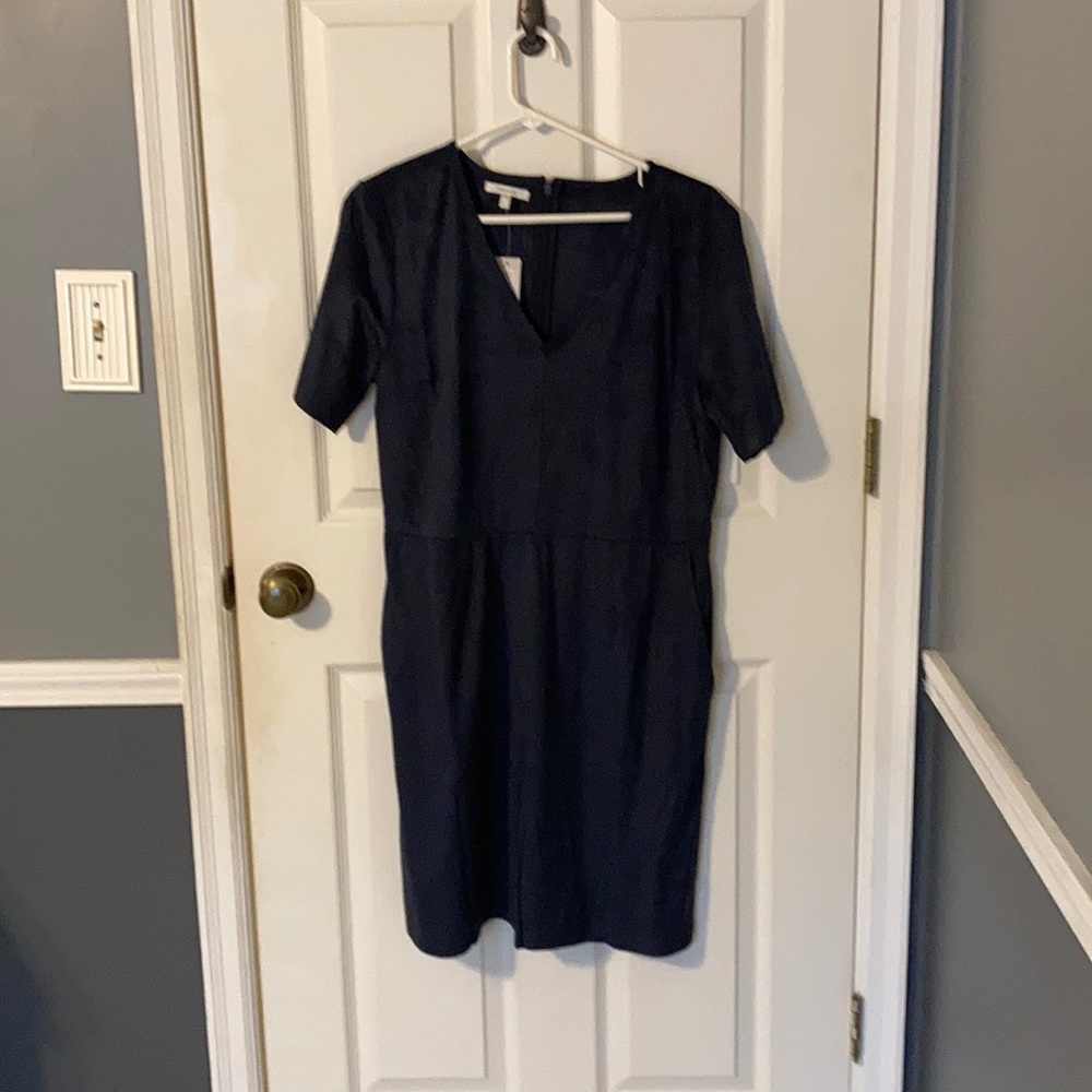 Maurices Navy Blue Faux Suede Dress